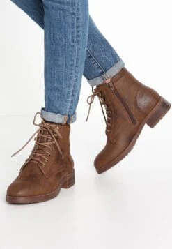 Anna Field Winter Boot - Bottines À Lacets - Coffee