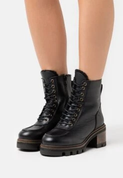 Anna Field Leather Winter Bootie - Bottes De Neige - Black