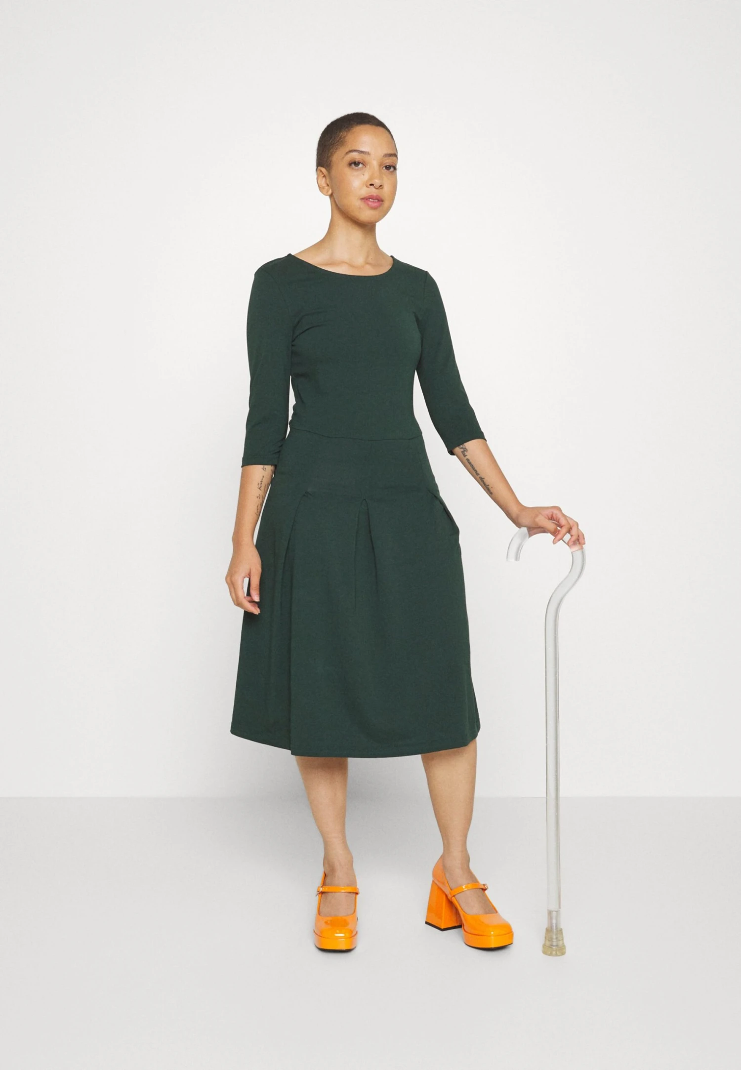 Anna Field Robe En Jersey - Dark Green 5 Anna Field Robe En Jersey - Dark Green – Image 3