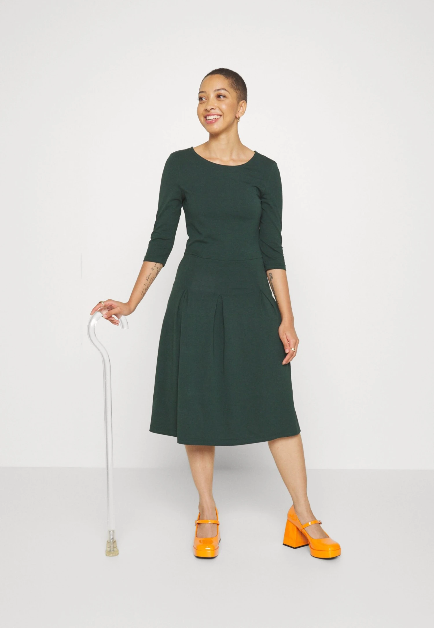 Anna Field Robe En Jersey - Dark Green 8 Anna Field Robe En Jersey - Dark Green – Image 6