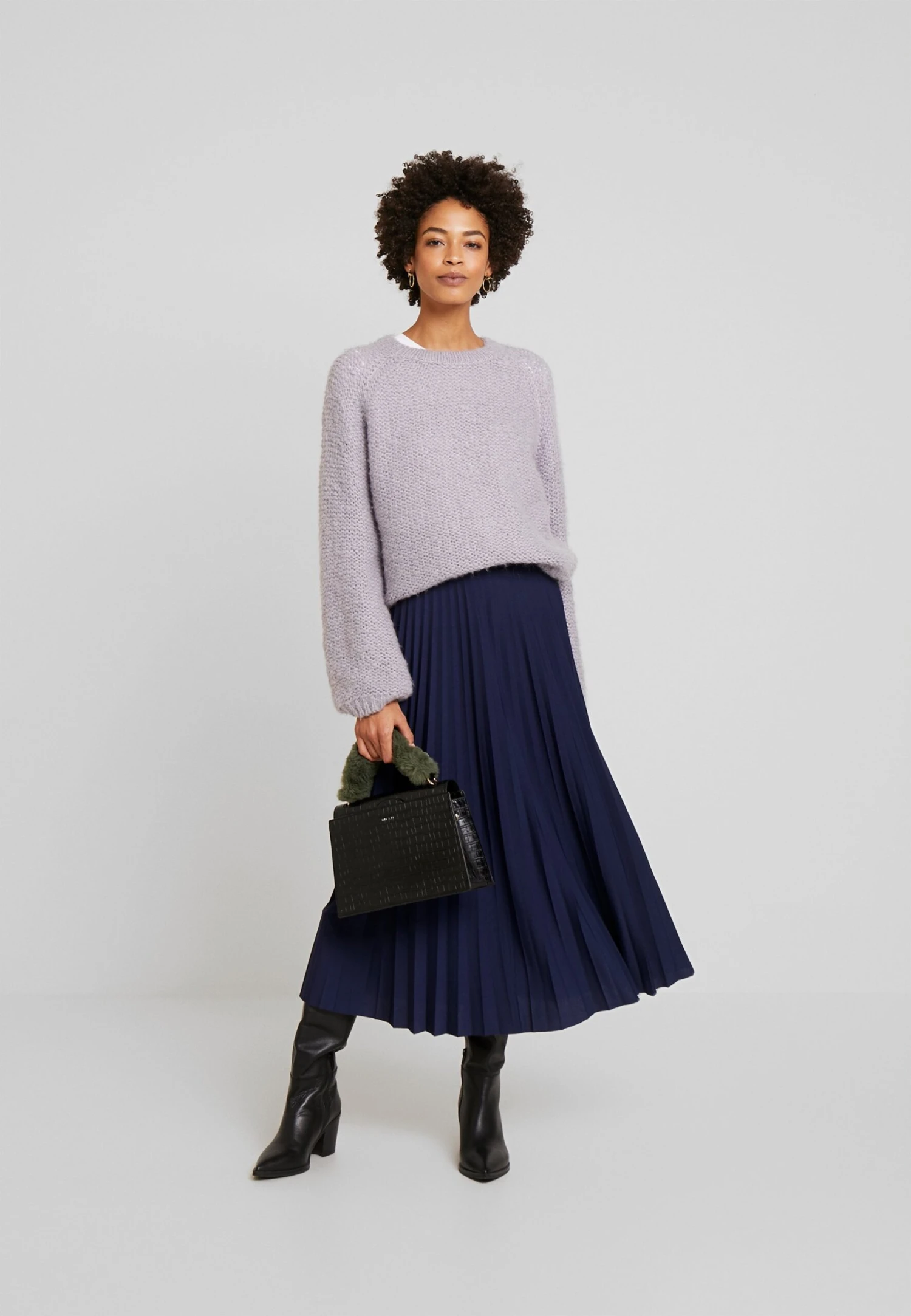 Anna Field Plisse A-Line Midi Skirt - Jupe Trapèze - Maritime Blue 4 Anna Field Plisse A-Line Midi Skirt - Jupe Trapèze - Maritime Blue – Image 2