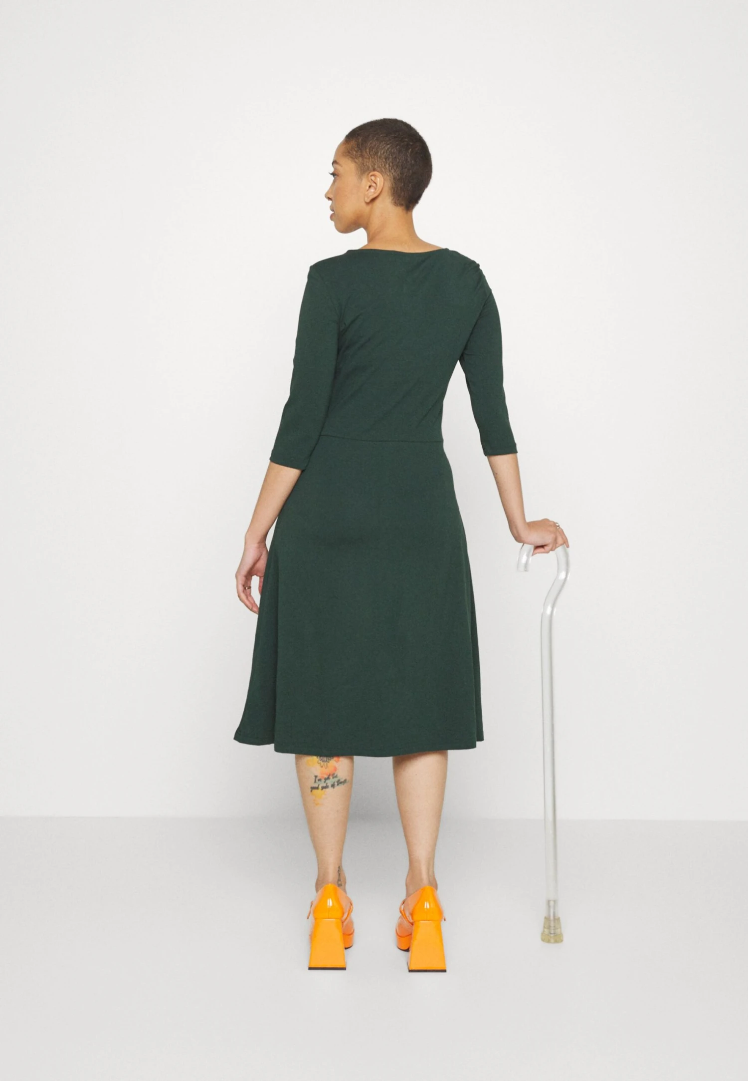 Anna Field Robe En Jersey - Dark Green 6 Anna Field Robe En Jersey - Dark Green – Image 4