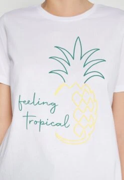 Anna Field Hattie Pineapple Puff - T-Shirt Imprimé - White -Anna Field 2b8f31570fd54001b142d9758df6d374