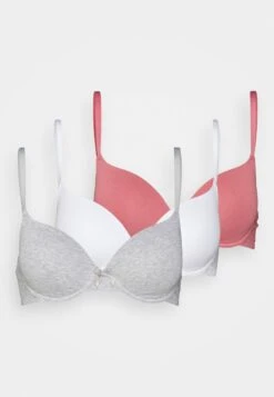 Anna Field Sunlight 3Pack Tshirt Bra - Soutien-Gorge Invisible - Pink/Grey/White -Anna Field 2dc08d5a17e5486e994df821bba6549b