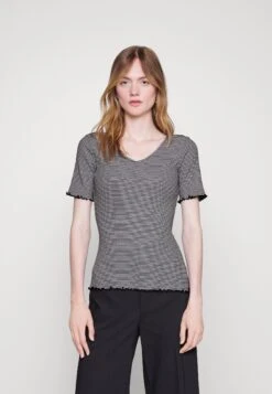 Anna Field T-Shirt Imprimé - White/Black