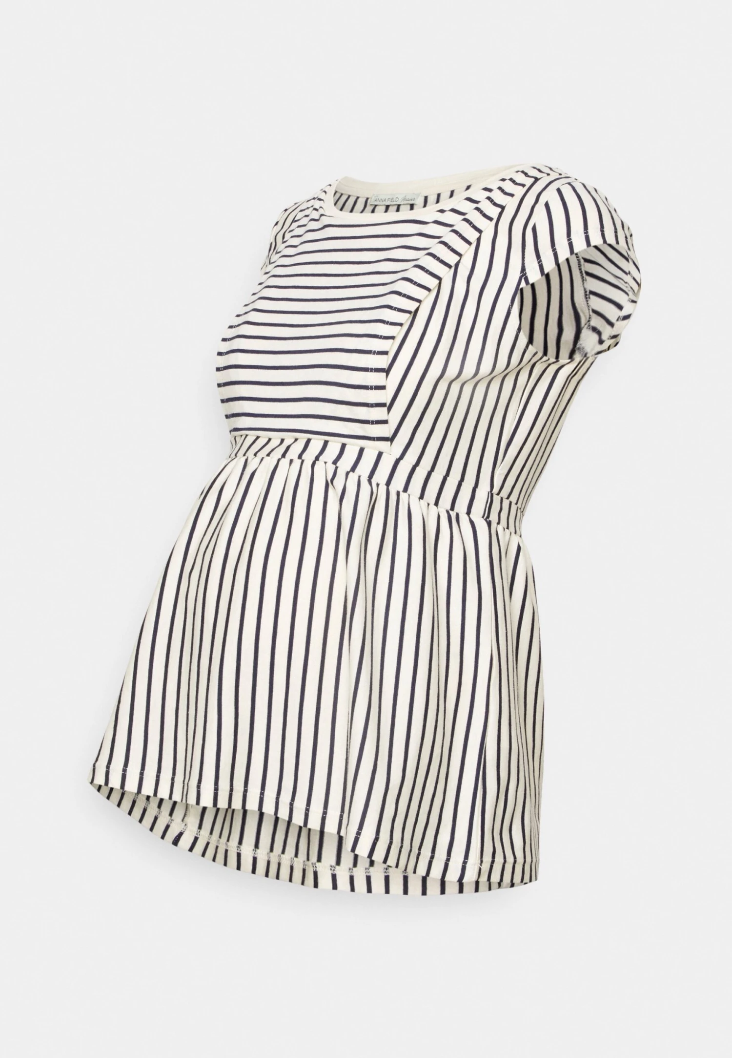 Maternity Baby Doll Nursing Tee - T-Shirt Imprimé - Dark Blue/Off-White 8 Maternity Baby Doll Nursing Tee - T-Shirt Imprimé - Dark Blue/Off-White – Image 6