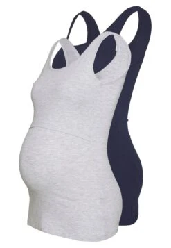 Nursing 2 Pack - Top - Débardeur - Dark Blue/Grey -Anna Field 6e96f5c8d19445c387788d28c45df6da