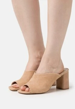 Anna Field Leather - Mules À Talons - Beige