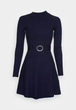 Anna Field Crew Ausschnitt Mini Strickkleid Mit Gürtel - Robe Pull - Dark Blue 10 Anna Field Crew Ausschnitt Mini Strickkleid Mit Gürtel - Robe Pull - Dark Blue -Anna Field 8531c6d8030846db913342406954022d