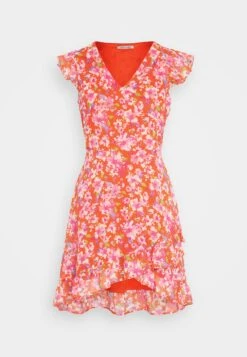 Anna Field Volant Short Dress - Robe De Jour - Red/Multicoloured -Anna Field 8c0398261f59448b9a1518c9bfcfd3a6
