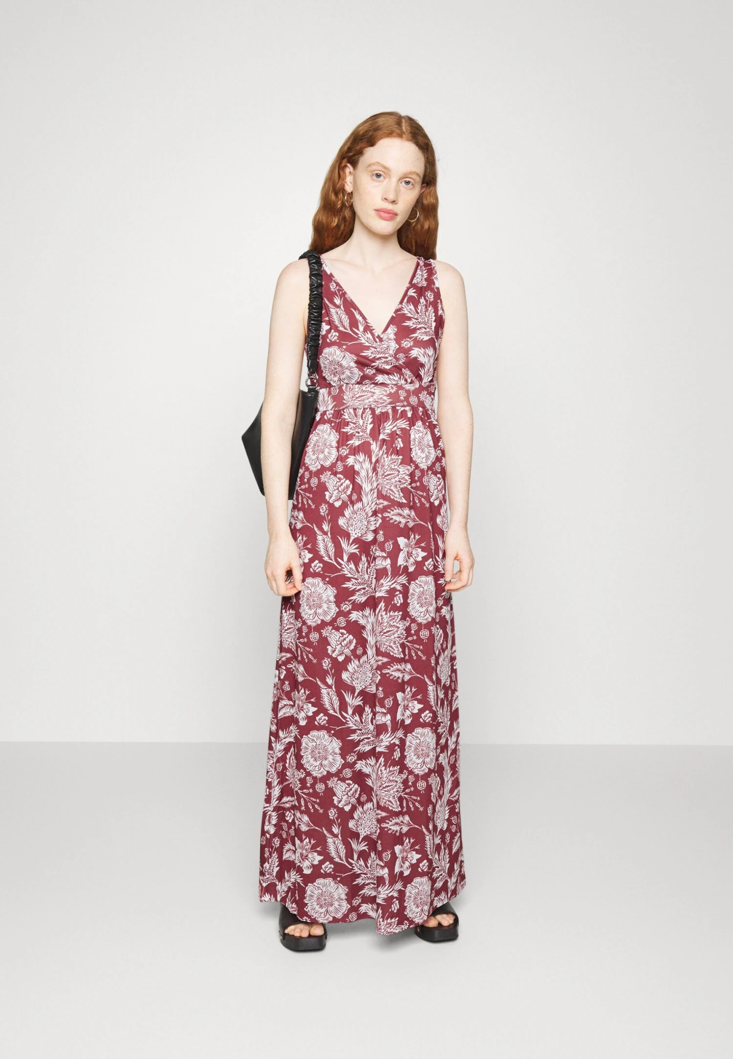 Anna Field Robe Longue - Bordeaux/Multi Coloured 4 Anna Field Robe Longue - Bordeaux/Multi Coloured – Image 2