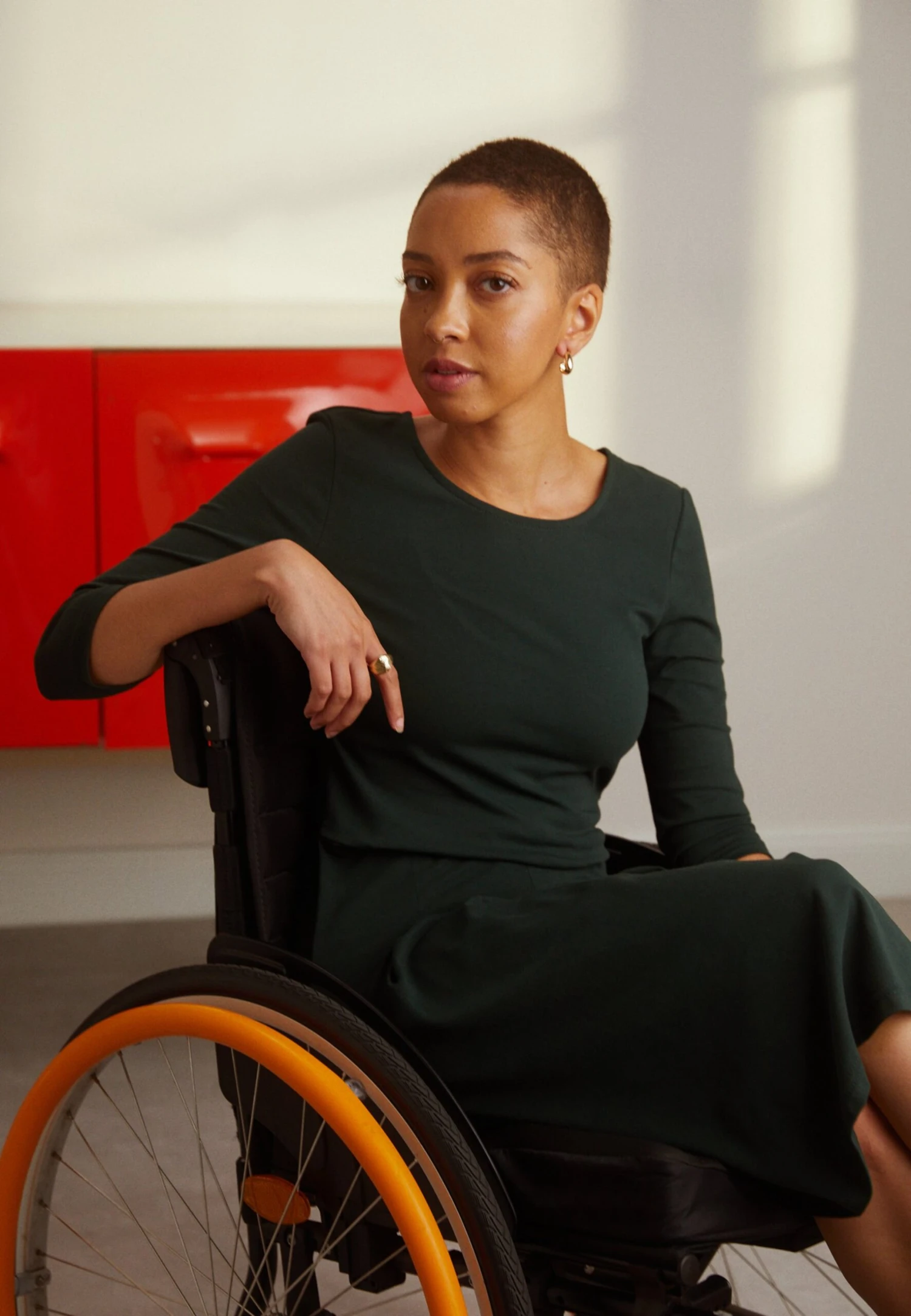 Anna Field Robe En Jersey - Dark Green 4 Anna Field Robe En Jersey - Dark Green – Image 2