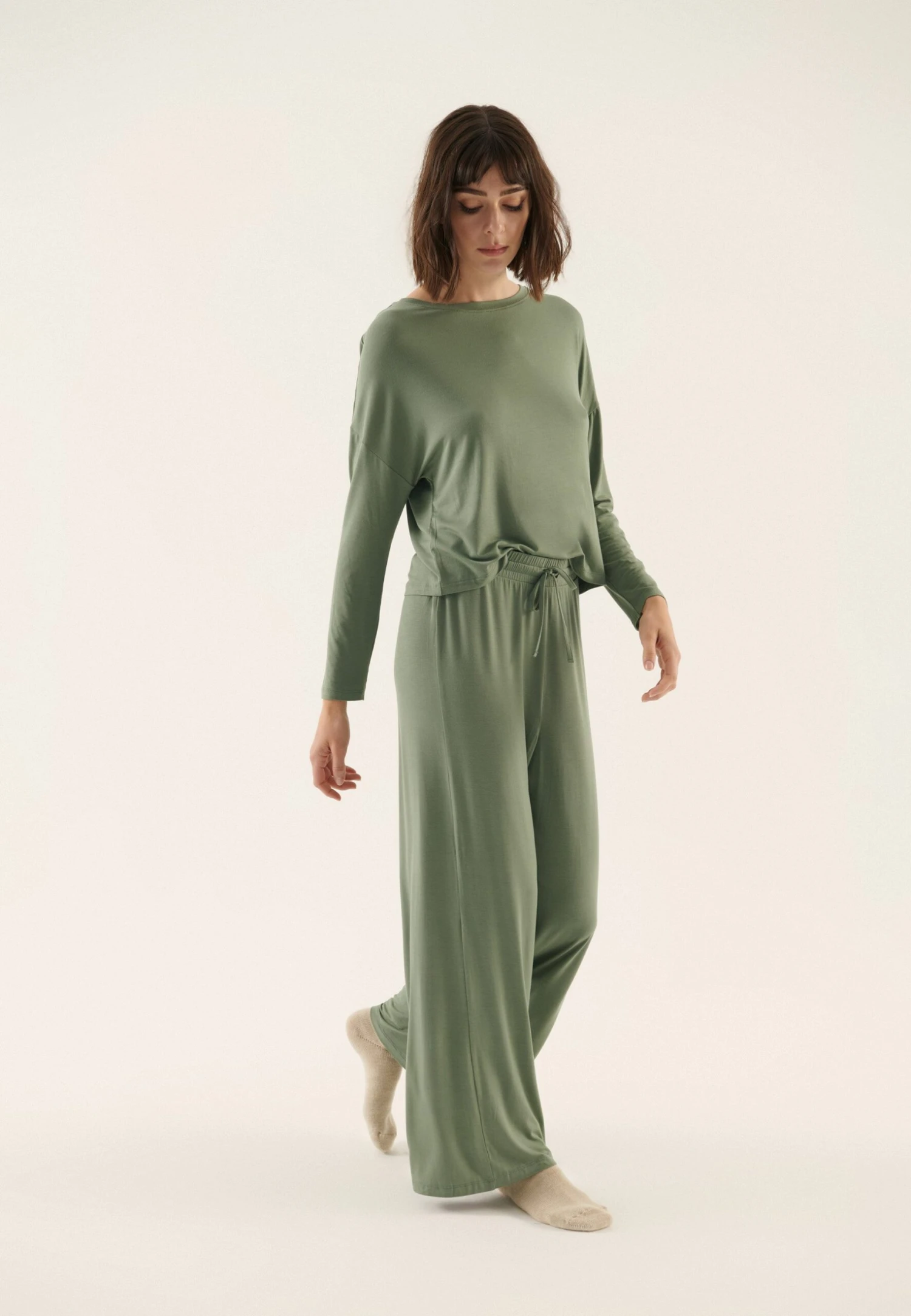 Anna Field Set - Pyjama - Khaki 6 Anna Field Set - Pyjama - Khaki – Image 4