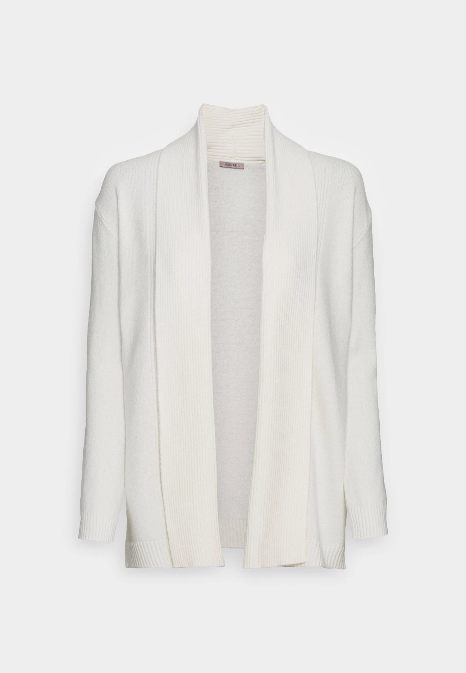 Anna Field Ribbed Fold Collar - Gilet - Off White 3 Anna Field Ribbed Fold Collar - Gilet - Off White