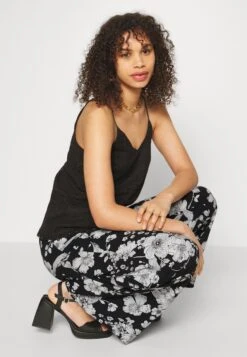 Pantalon Classique - Black/Off-White -Anna Field f401fb71215d448696c2990a205c9b61