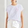 Anna Field Placed Stripe Flamingo Francesca - T-Shirt Imprimé - White -Anna Field fb16410711d742d096cf0f21e92f8fcf